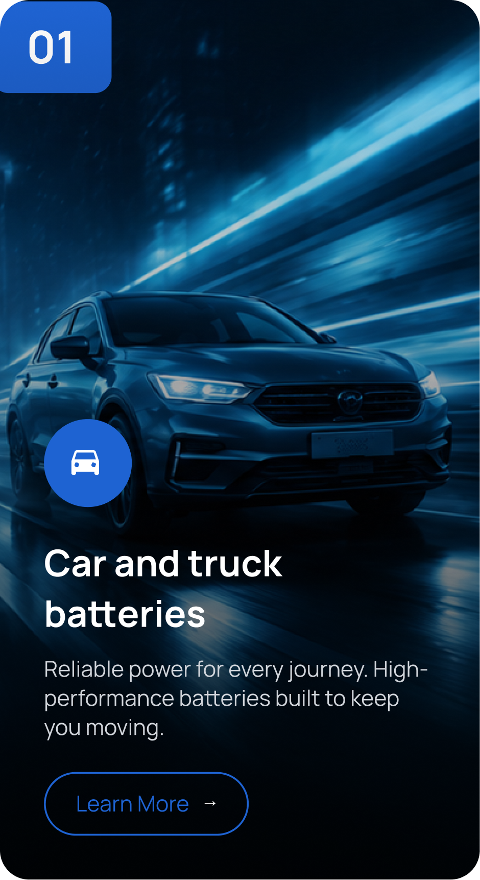 Car and truck batteries