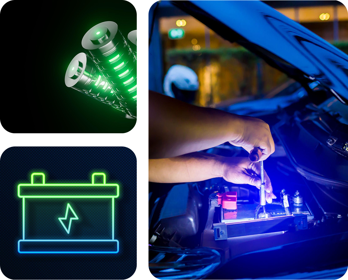 Taqeen Battery Products Collage